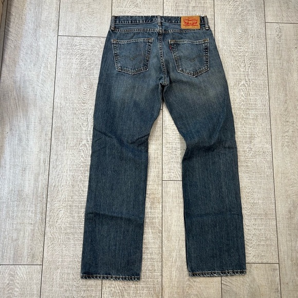 Levi's Blue Straight-Leg Jeans with Vintage Wash - Picture 2 of 3